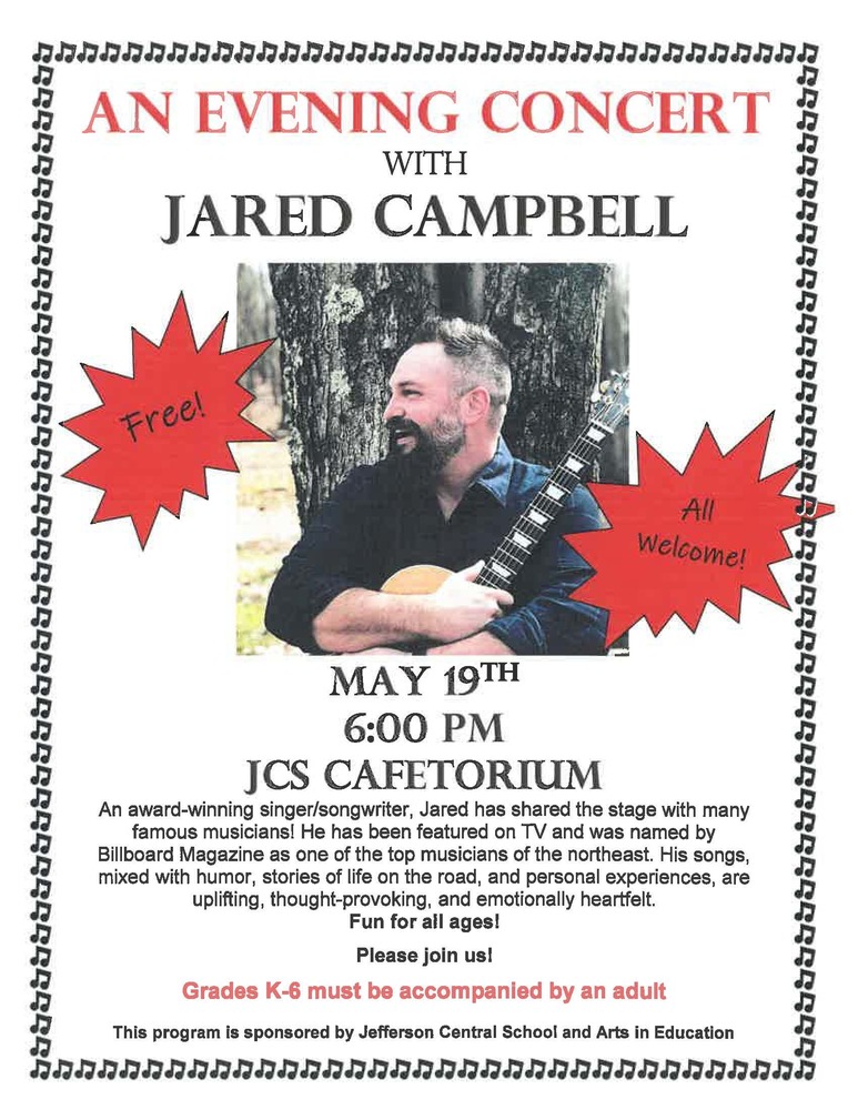 Free Evening Concert with Jared Campbell